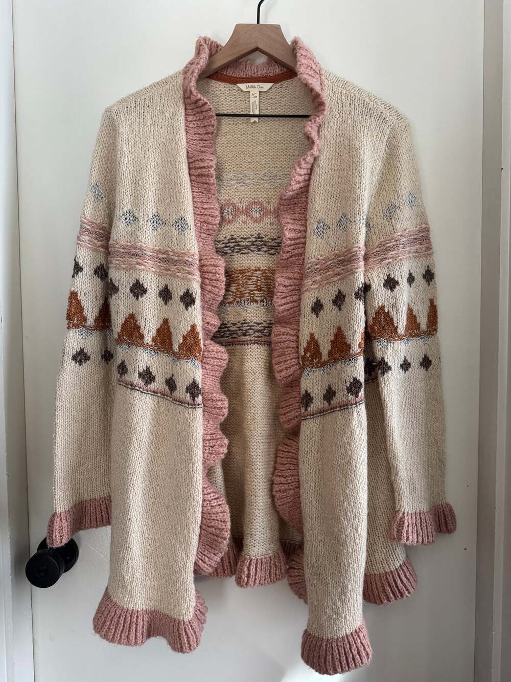 MATILDA JANE 'Just Imagine Jacie" ruffled cardigan - L